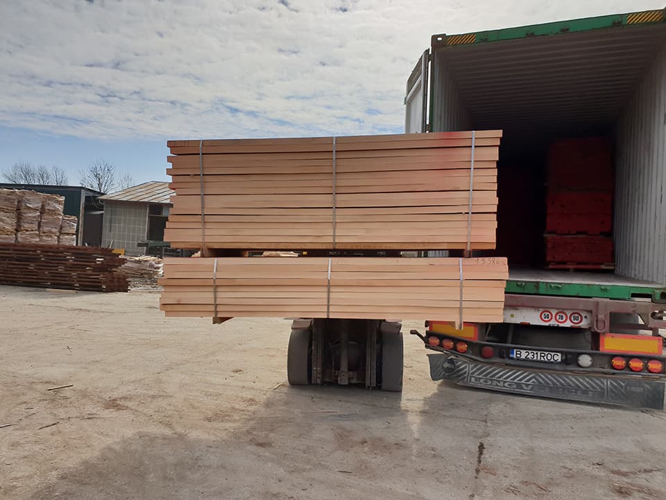 high quality European beech timber