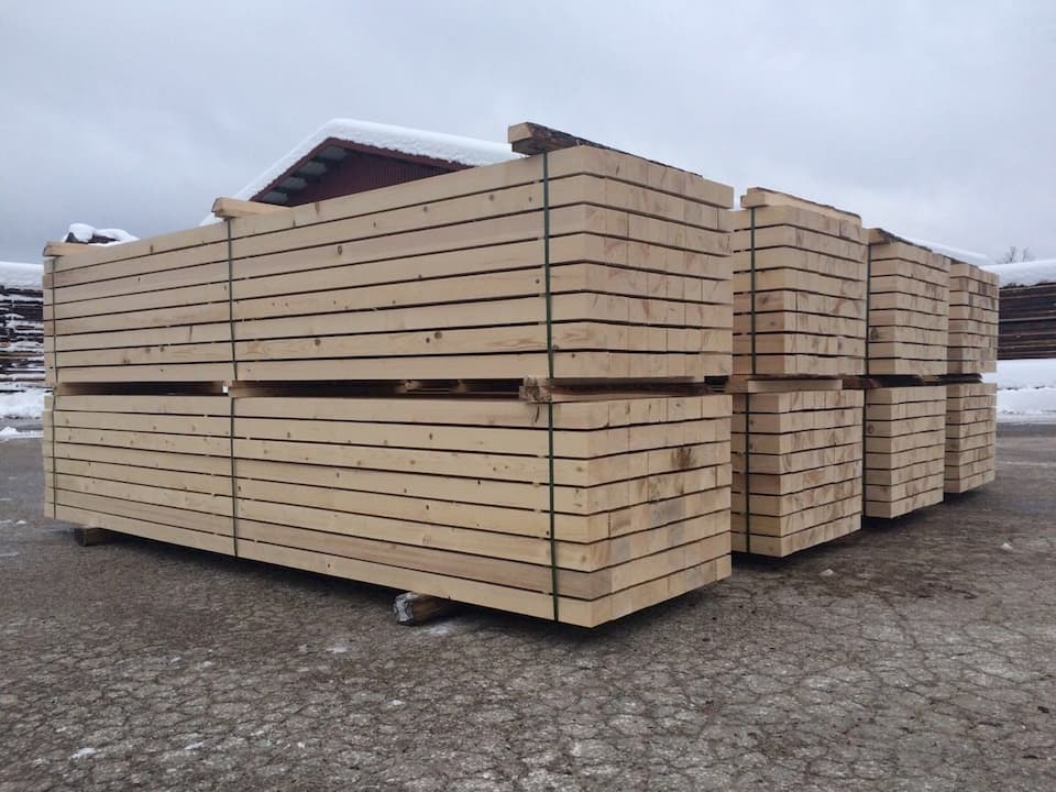 high quality European spruce timber